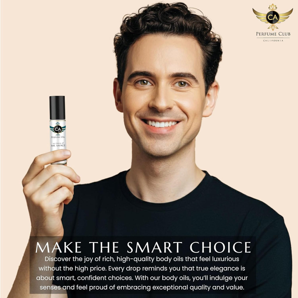 CA Perfume All Time Classic Men Set Impression of (Aventura + Aqua Di Giorgi + Invictore + Belgarian Man + Tobacco Vanilla) Fragrance Body Oils Sample Travel Size Roll-On (0.3 Fl Oz/10 ml) X5