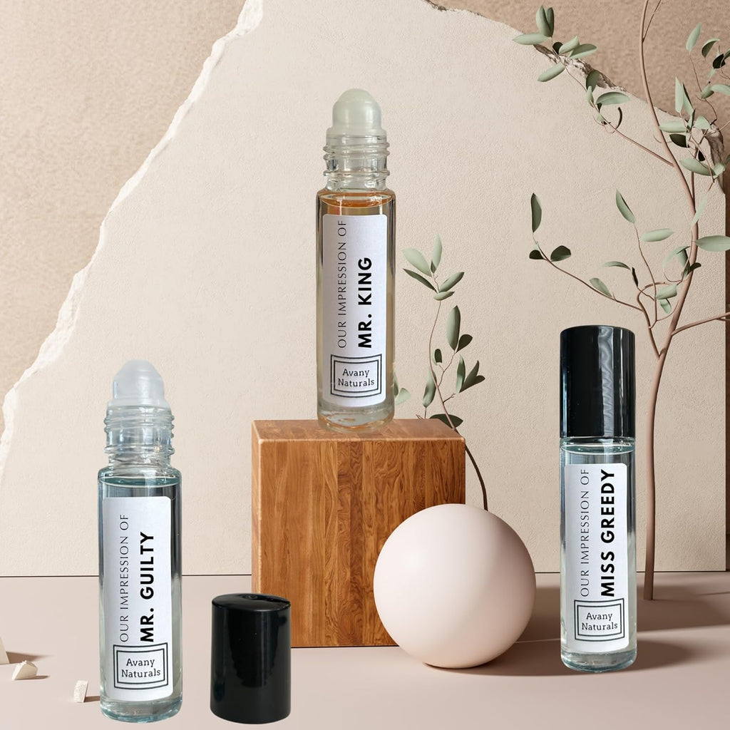 Men Body Oil Cologne - Replicant Perfume, Alt Fragrance Body Oil, Gourmand Cologne, 6 Pc (Clean Man)