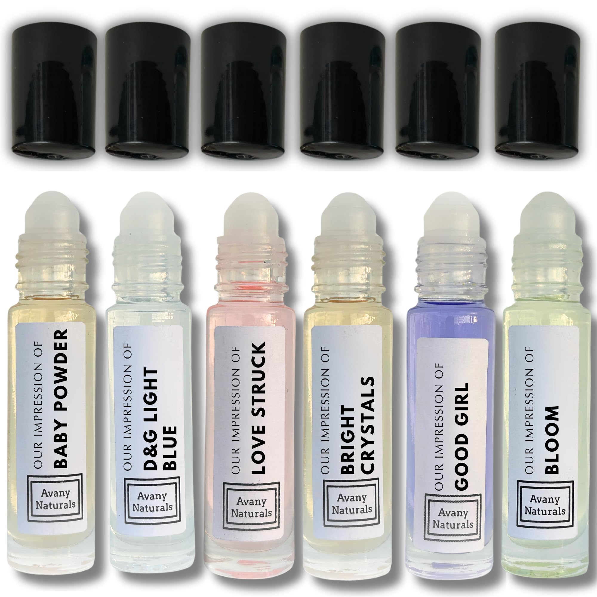 Men Body Oil Cologne - Replicant Perfume, Alt Fragrance Body Oil, Gourmand Cologne, 6 Pc (Clean Man)